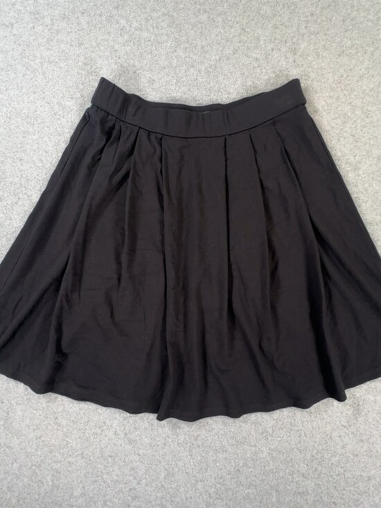 Eileen Fisher Dresses & Skirts - Eileen Fisher Petite Pleated A-Line Skirt Viscose Lycra Black Women's Size Small
